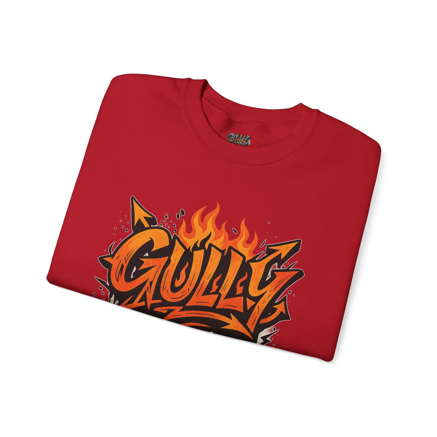 Gully Graff Black Flame Crew Neck T-Shirt