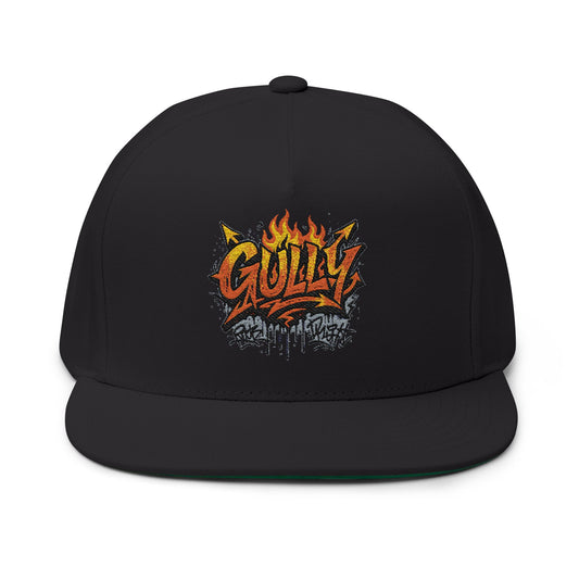 Gully Graffiti Snapback – Black Flame Edition
