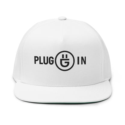 Plug In Snapback - Minimal Charge Edition White Cap