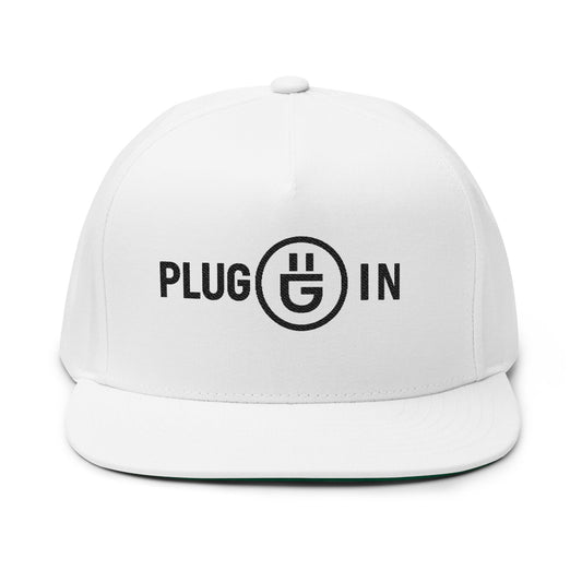 Plug In Snapback - Minimal Charge Edition White Cap