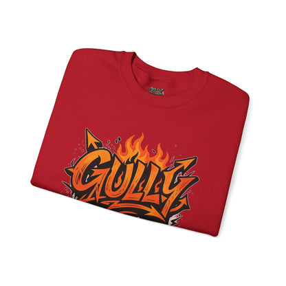 Gully Graff Black Flame Crew Neck T-Shirt